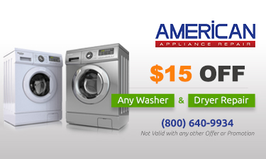 $15 off Washer Dryer